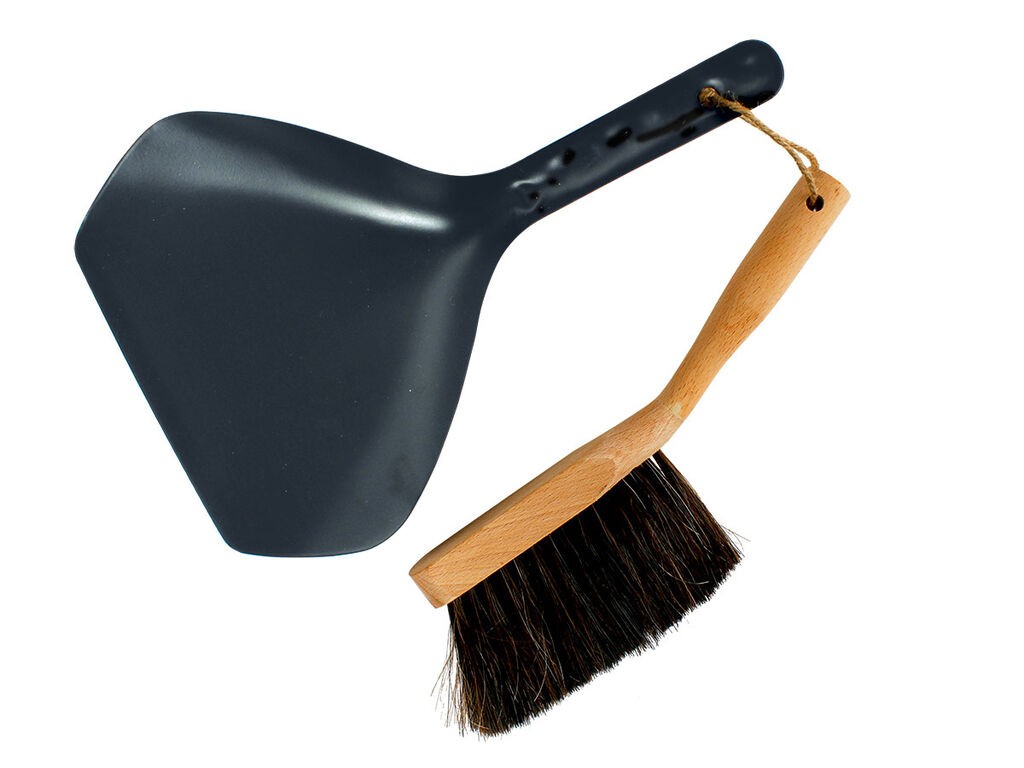 Womax Set metla i đubrovnik za čišćenje, 33x21.5x5 cm, Crna