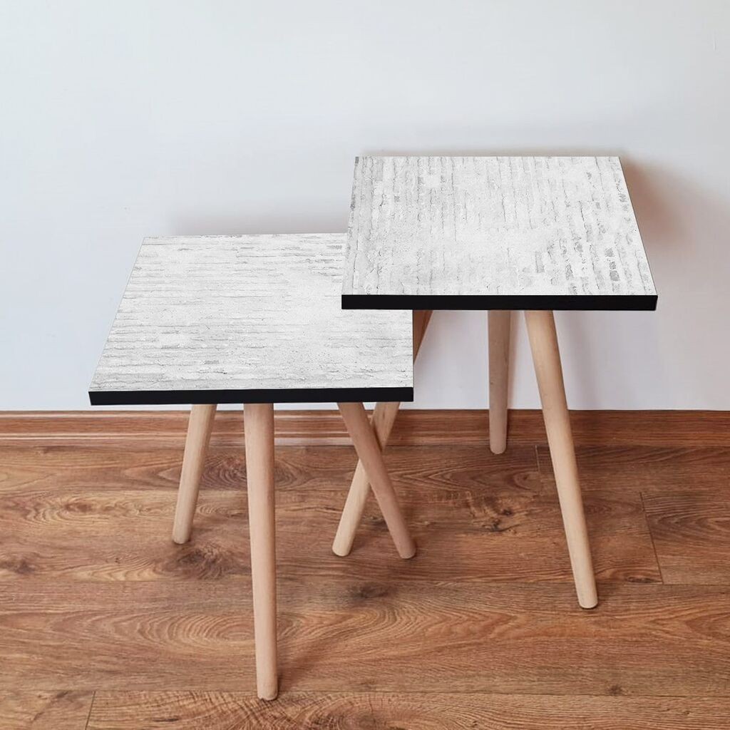 Hanah Home Set klub stočića 2Shp171, 2 komada, Šareni