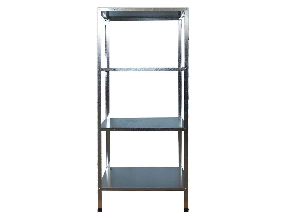 Womax Polica za odlaganje, 60x140x27 cm, Srebrne boje