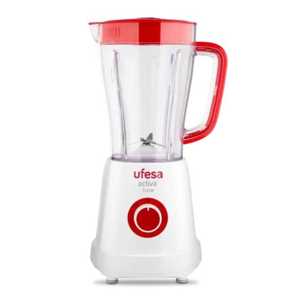 UFESA Blender BS4707 activa, 500W, 1.5l, Belo-crveni