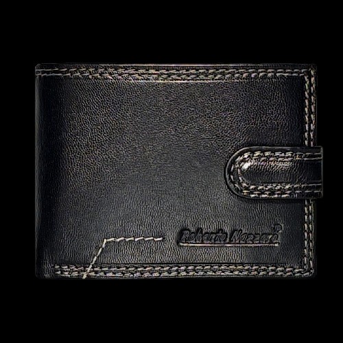 Roberto Nazzaro Muški kožni novčanik, Crni