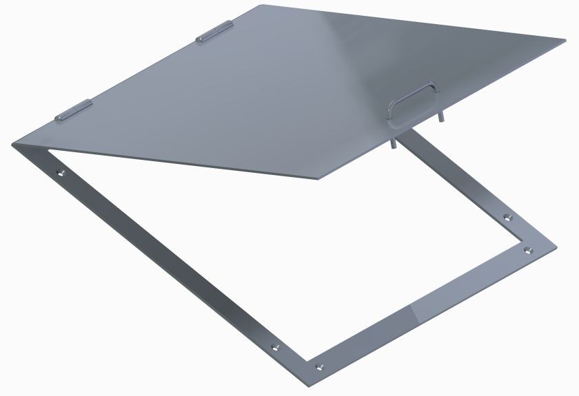 JVS INŽENJERING Šaht, Nadgradni, 625x625mm, Sivi