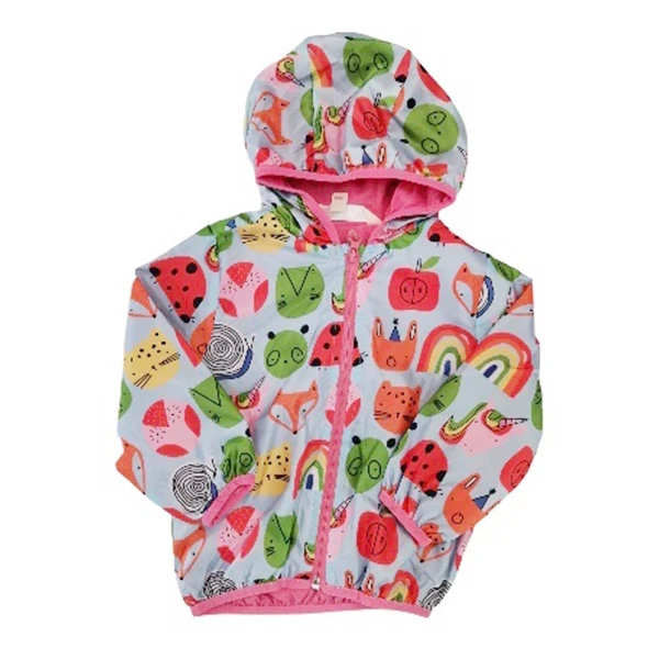 Jakna za bebe Životinjice M21432, Šuškava, Šarena