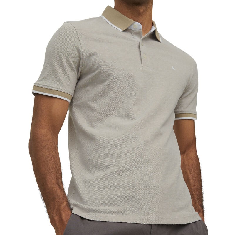 Jack & Jones Muška majica Paulos Polo Ss Noos, Krem