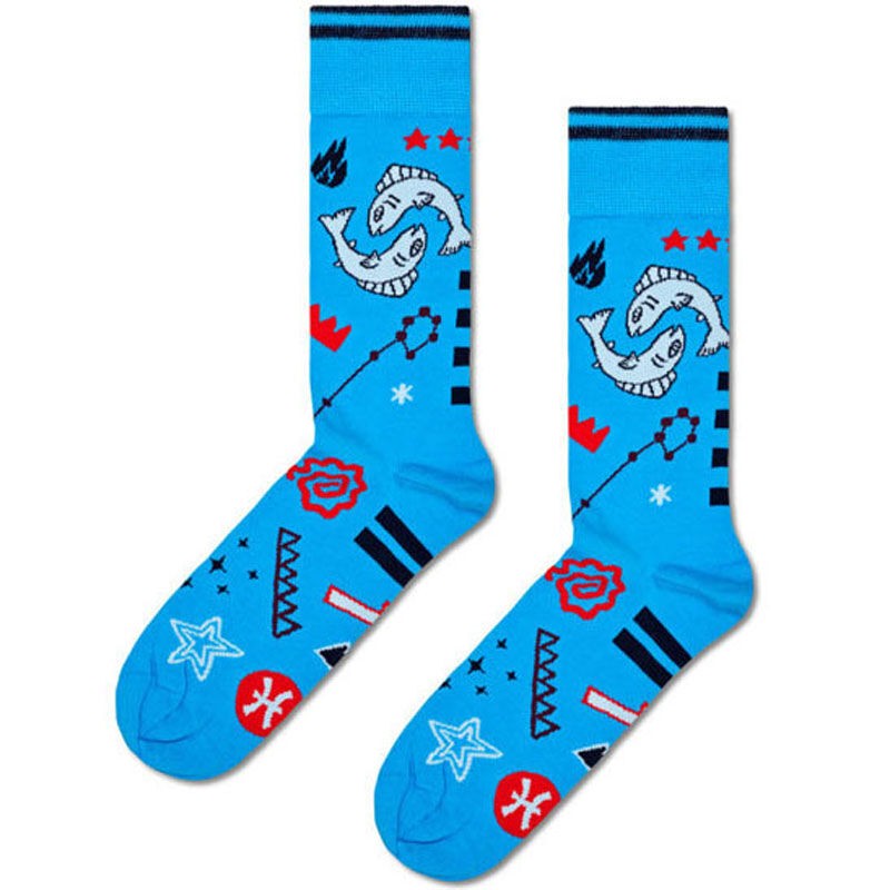 Happy Socks HUnisex čarape Pisces, Plave