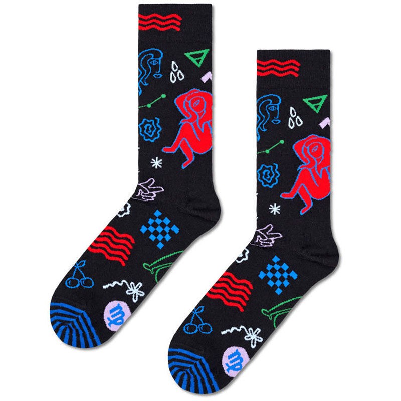 Happy Socks Unisex čarape Virgo, Crne
