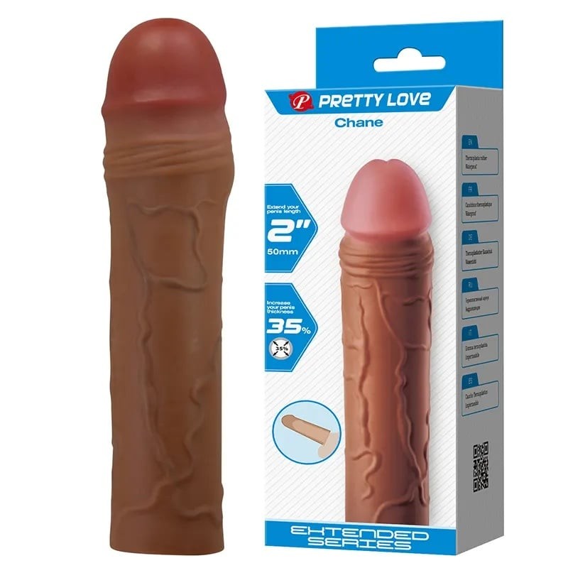 Navlaka za penis Chane 1, 18cm, Braon