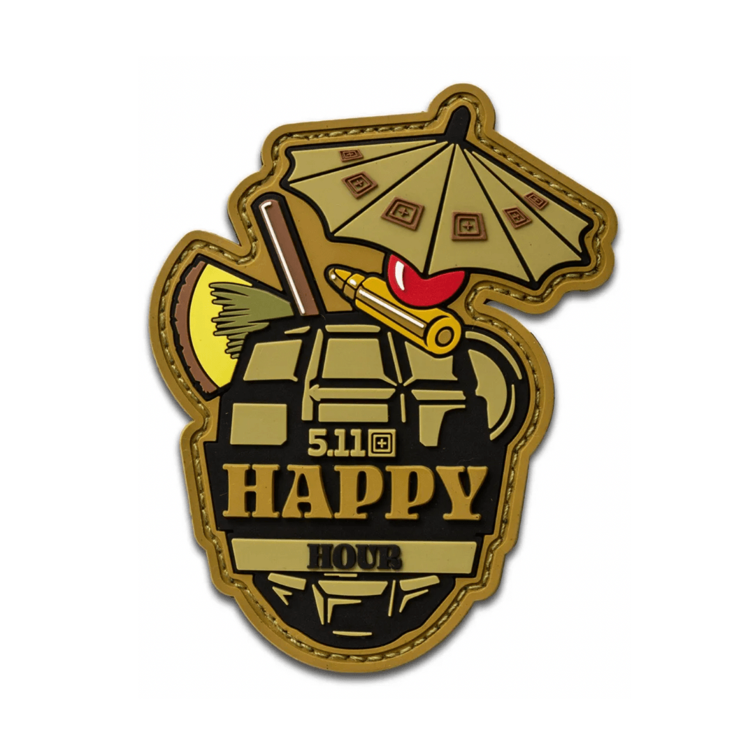 5.11 Samolepljivi stiker Happy, Braon