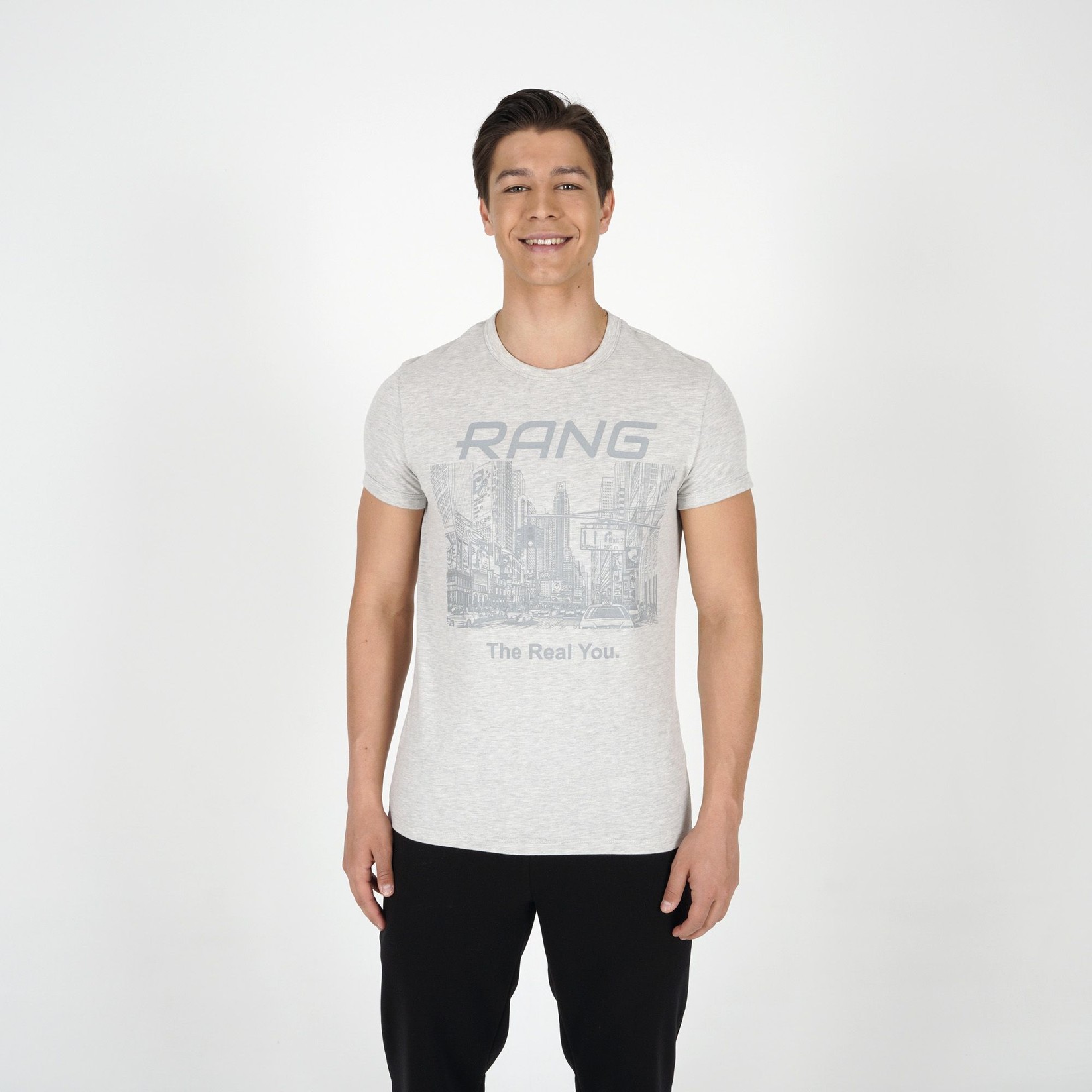 Rang Muška majica Jayden M, Siva