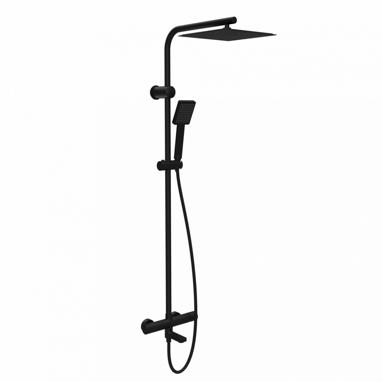 Copen Nook Baterija i usponski tuš, Sa izlivom, Crna