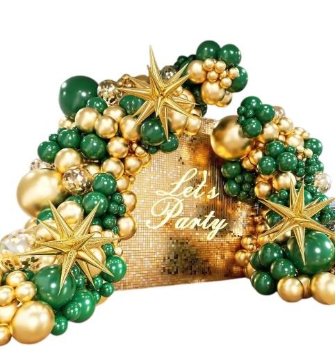 Prestige Set balona Elegantni, Zeleno-zlatni