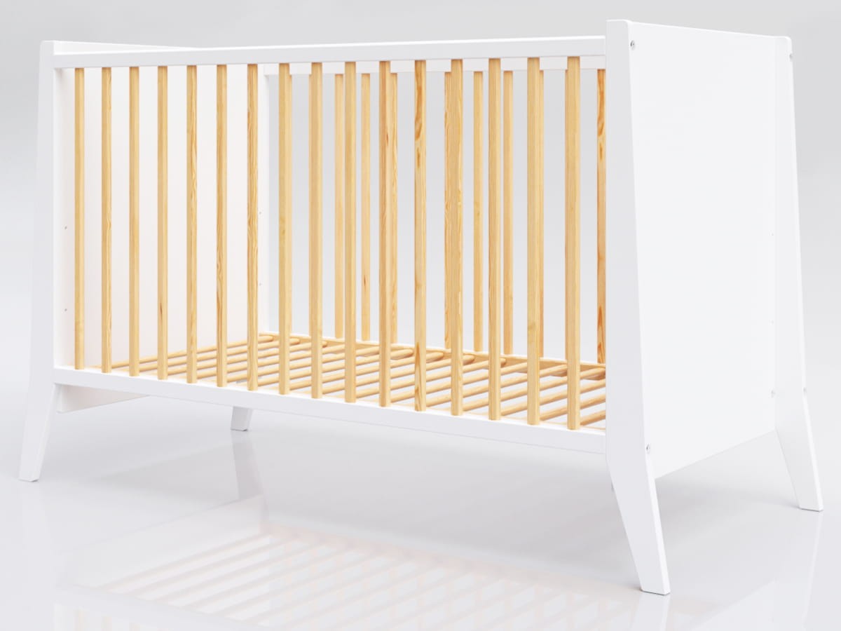 Lettino Krevetac za bebe Cosmo 120x60cm, Beli