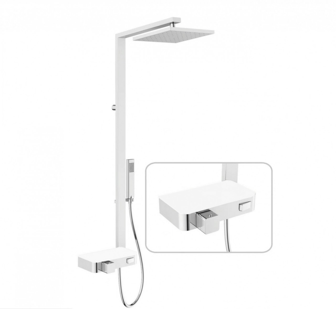 Novellini Termostatska baterija sa usponskim tušem Flow