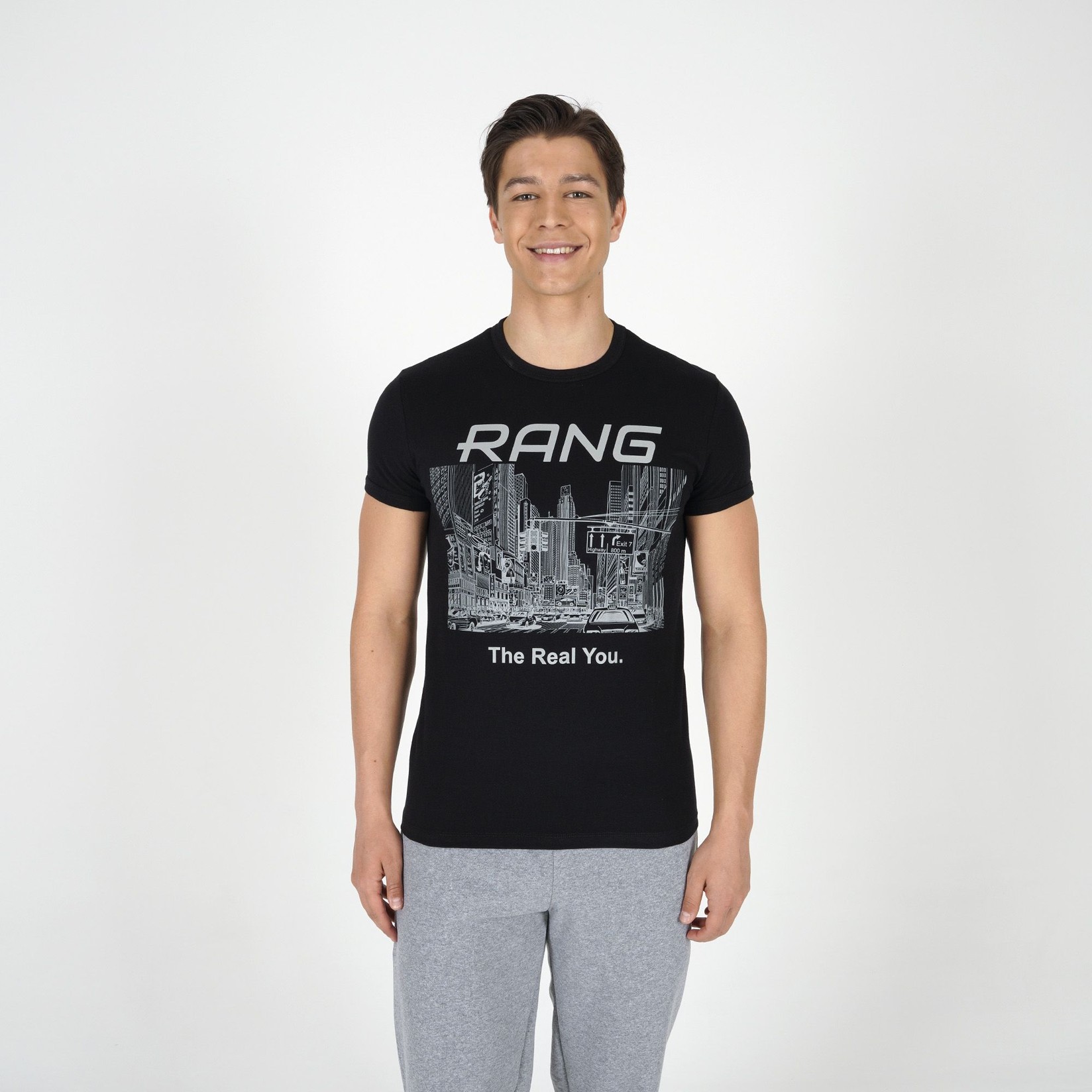 Rang Muška majica Jayden M, Crna