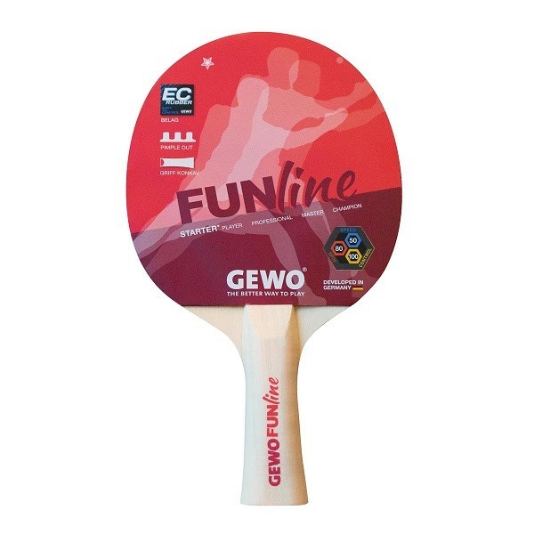 Gewo Reket za stoni tenis Fun-Starter, Crveni