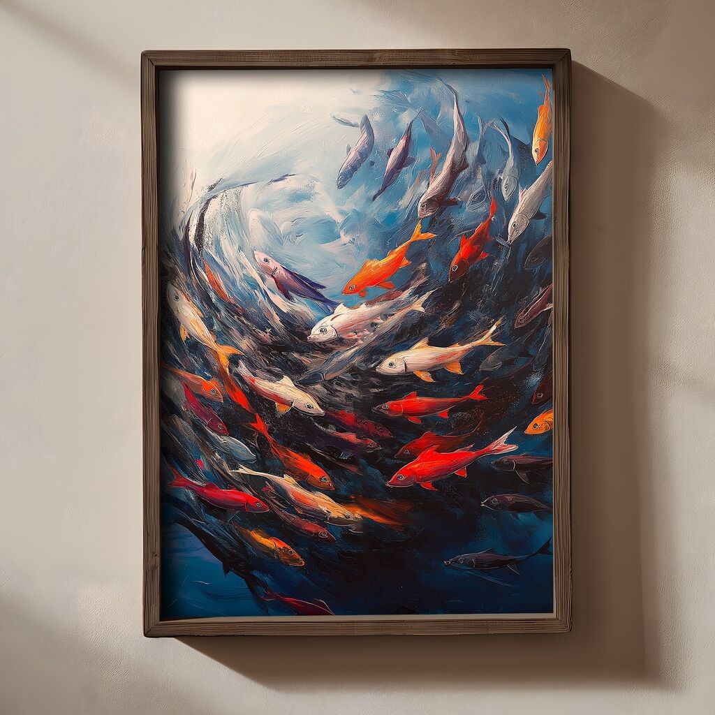 Wallity Slika TUN063, 50 x 70 x 3 cm