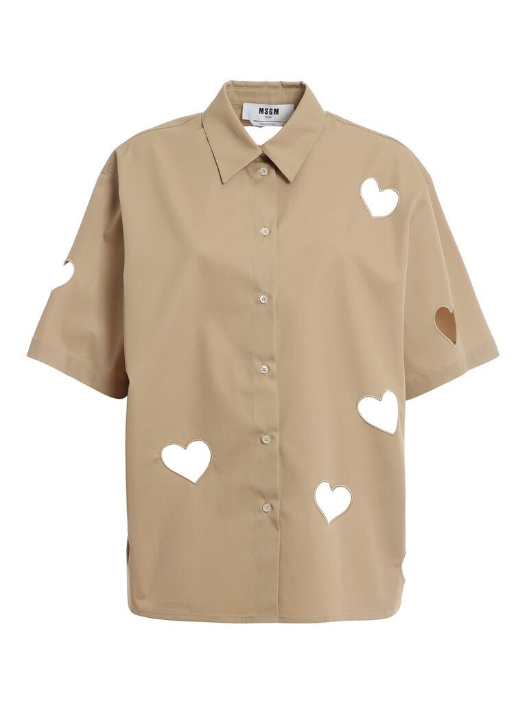 Msgm Ženska košulja 3241MDE21227106-23, Krem