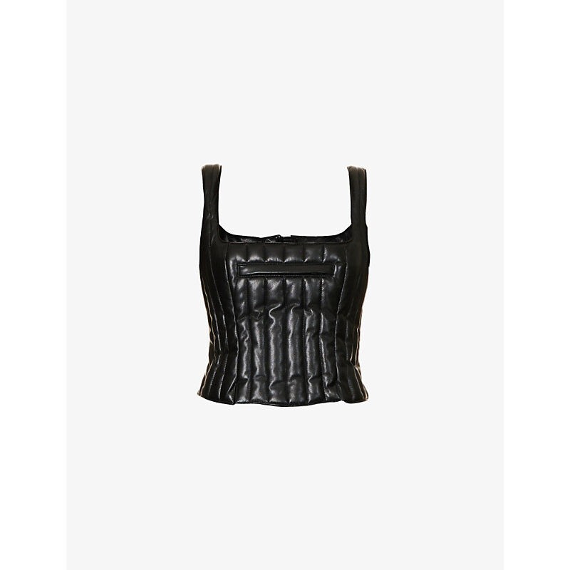 Ienki Ienki Ženski korset DOWNCORSET-BLACK, Crni