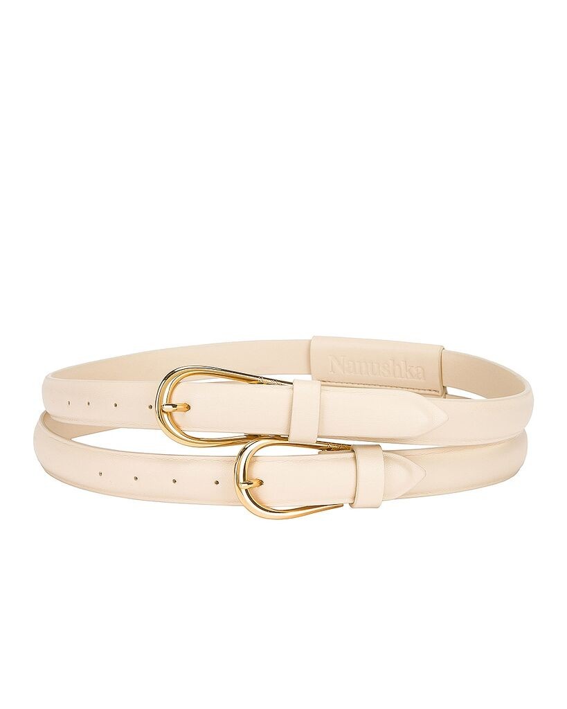 Nanushka Ženski kaiš NW22RSBT00671, Krem