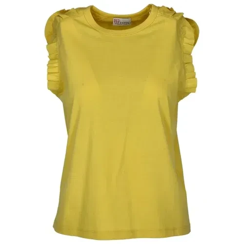 Red Valentino Ženska majica VR0MG10C5W0-AW6, Žuta