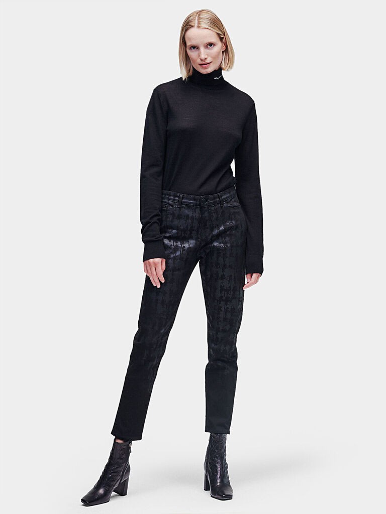 Karl Lagerfeld Ženske pantalone 216W1191-817, Crne