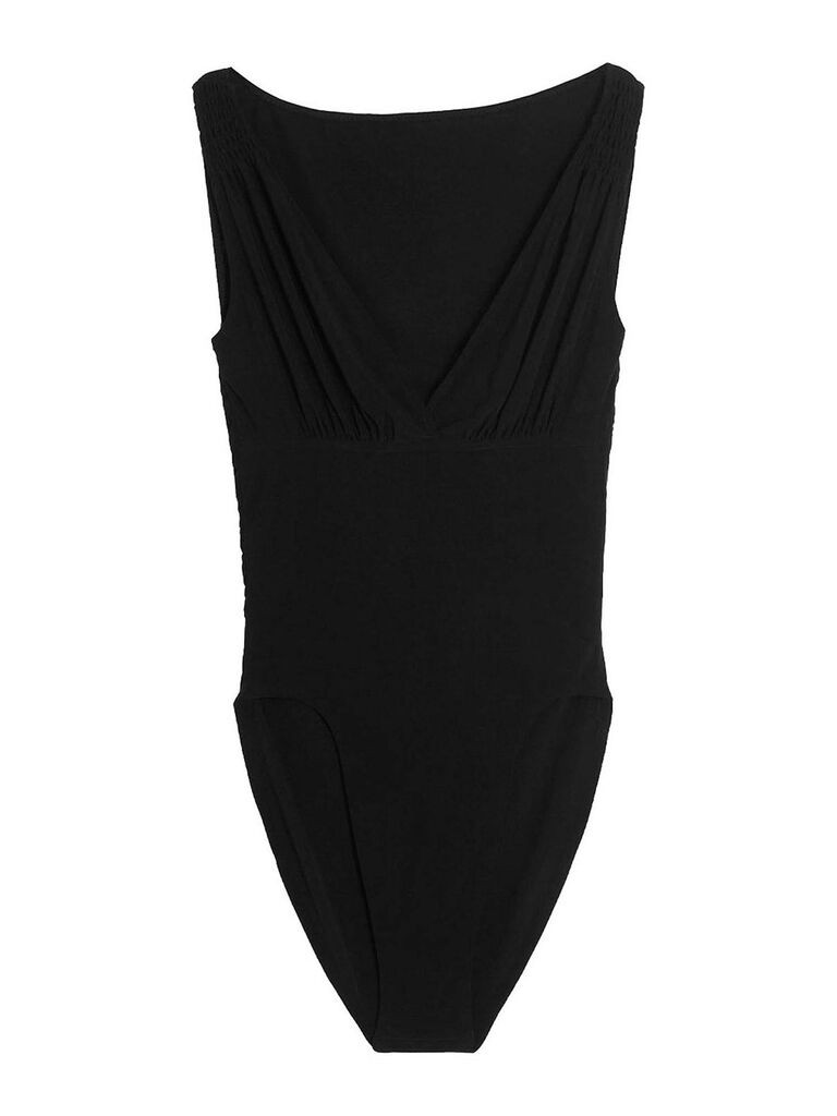 Norma Kamali Ženski bodi KK122BPL663001-BLACK, Crni