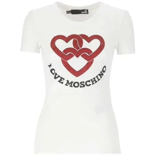 Love Moschino Ženska majica W4H1930E1951-A00, Bela