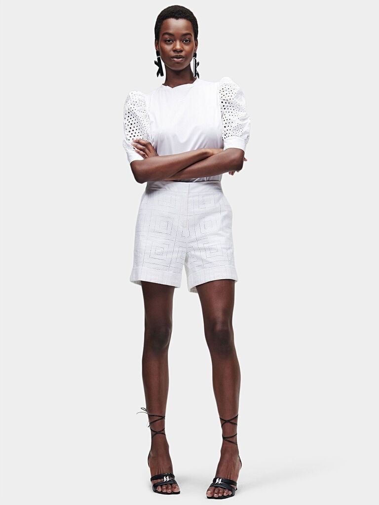 Karl Lagerfeld Ženski šorc 221W1004-100, Beli