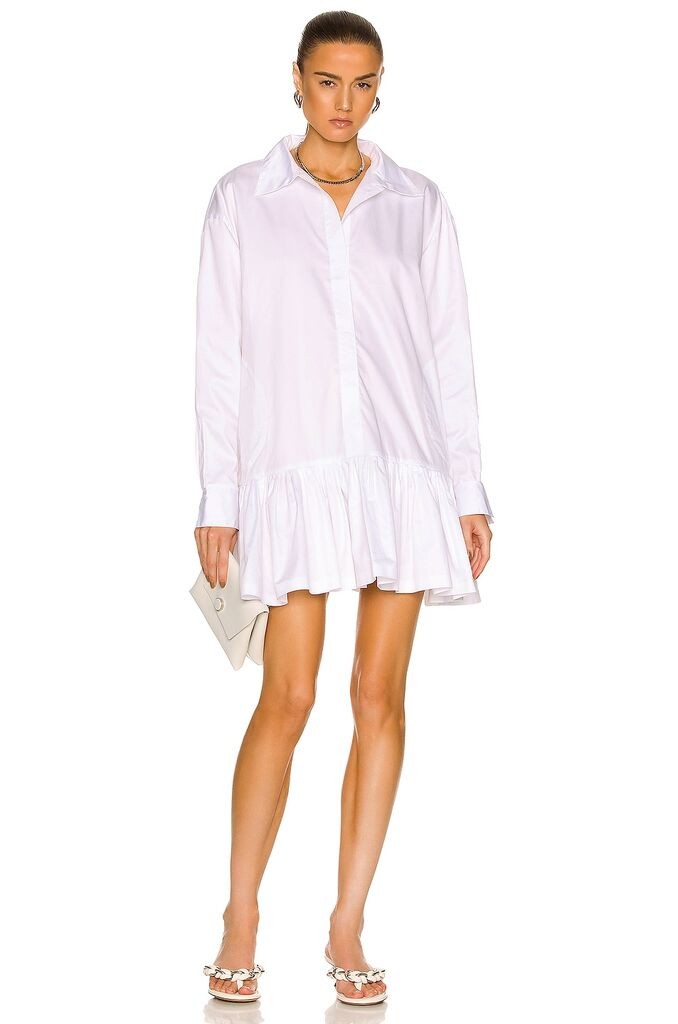 Norma Kamali Ženska košulja ST4216CS393002-WHITE, Bela