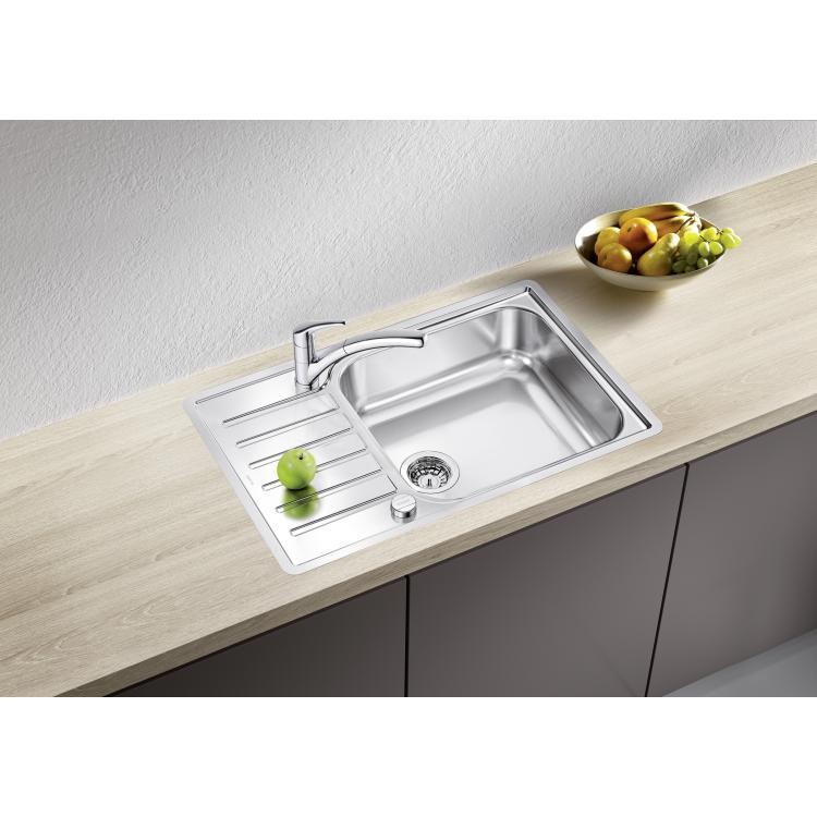 Blanco Sudopera Lantos XL 6 S-IF Compact, 1000x500x165mm, Sa podizačem čepa, Srebrne boje