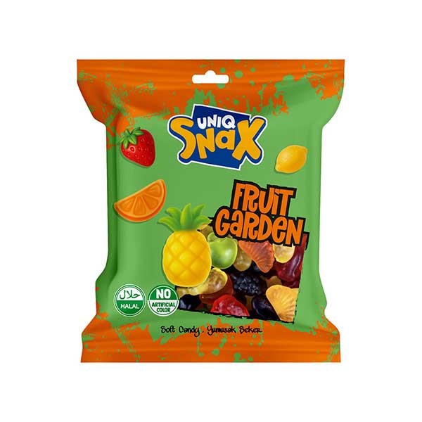 Uniq Snax Gumene bombone sa voćnim ukusima Fruit Garden, 80g