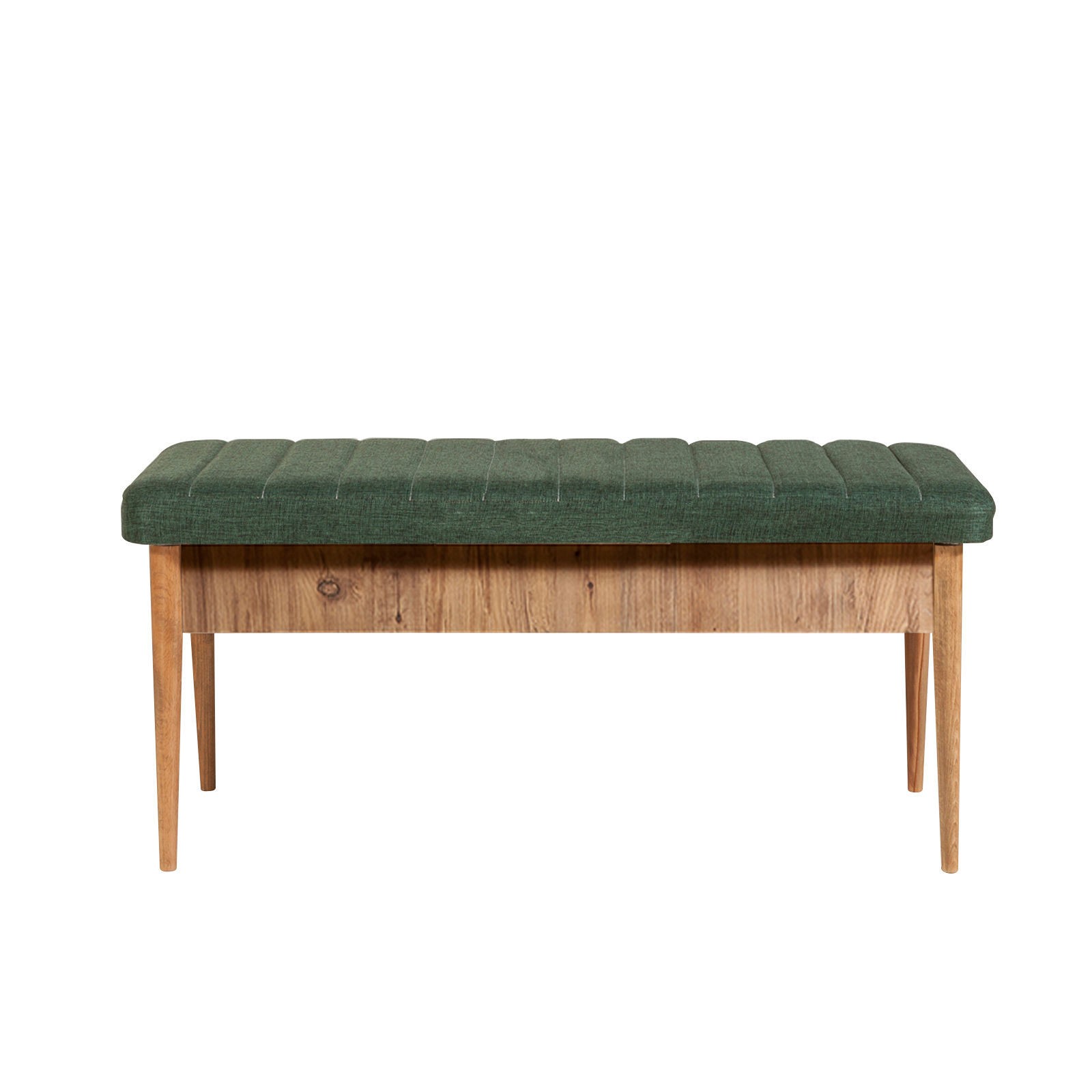 Hanah Home Trpezarijska klupa Vina Bench 110x48x40cm Bež-Zelena