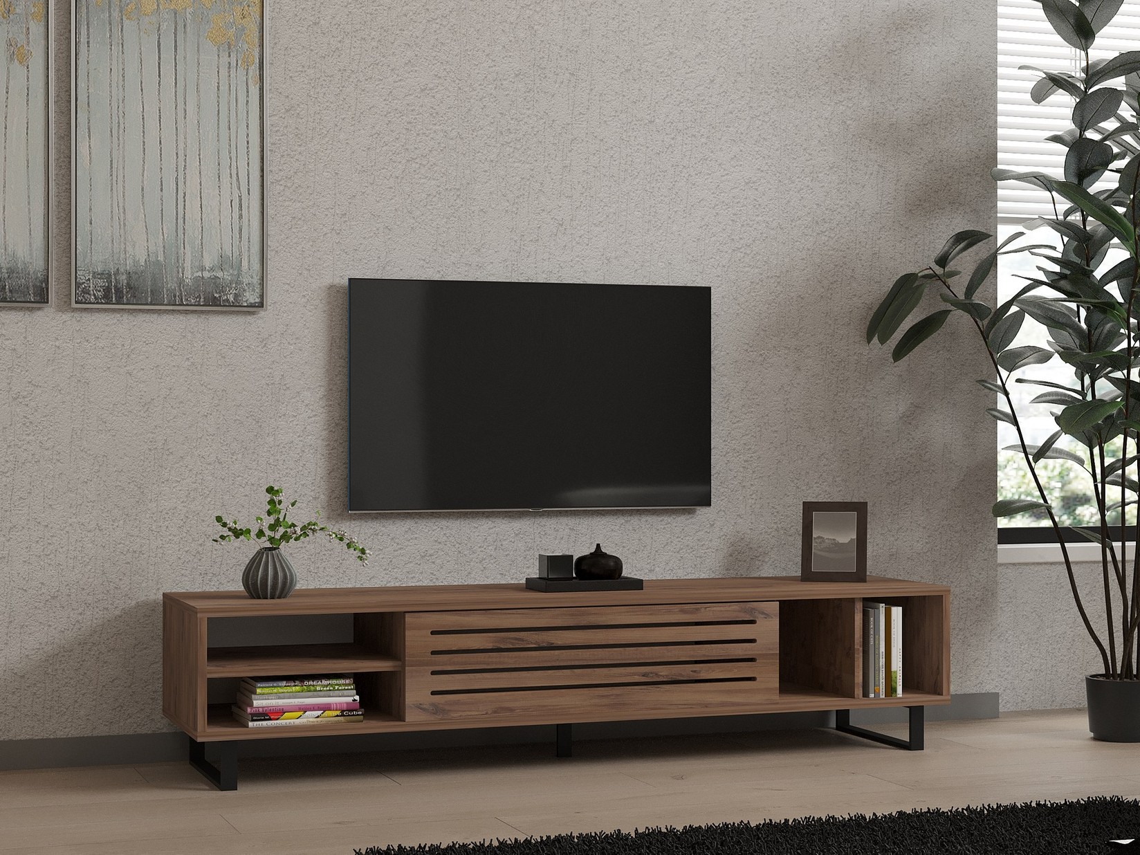 Hanah home TV Komoda Safir Bež