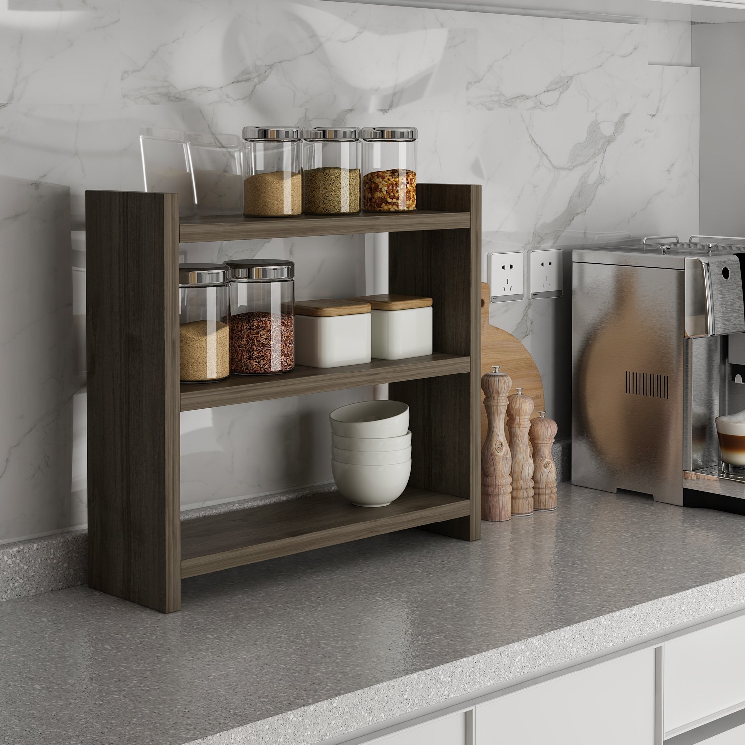 Hanah Home Kuhinjska polica 44x10x40cm Orah