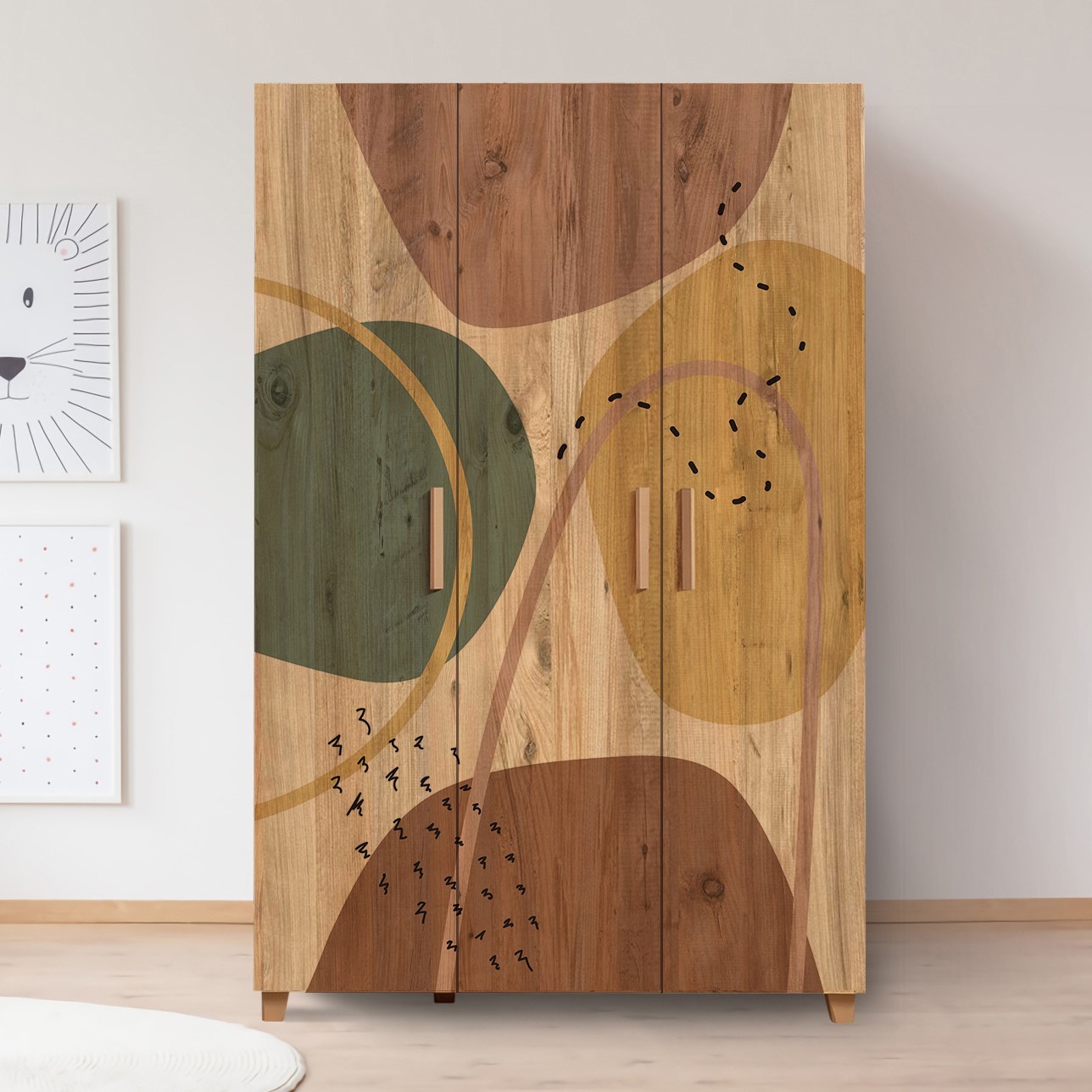 Hanah home Ormar Leva Hedera Form 120x189x48cm Bež