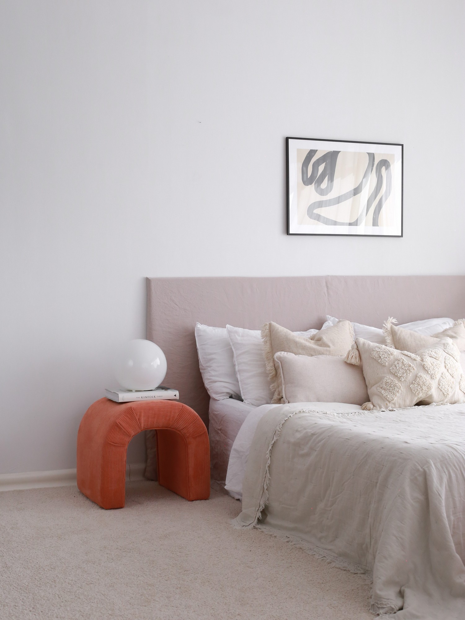 Atelier del Sofa Tabure 51x45x46cm, Koral