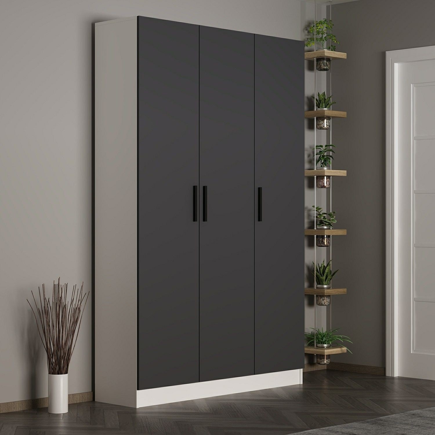 Hanah Home Komplet predsoblje Noah, Antracit