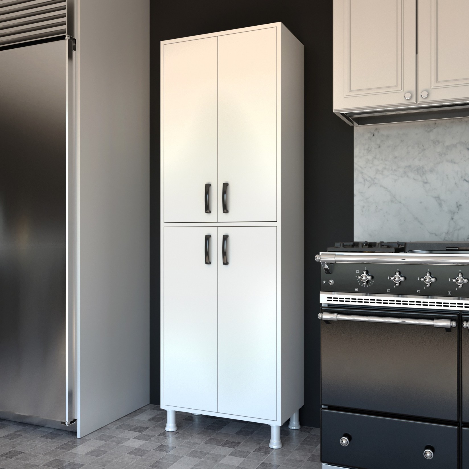 Hanah Home Komoda 62,6x191x35,8cm Bela