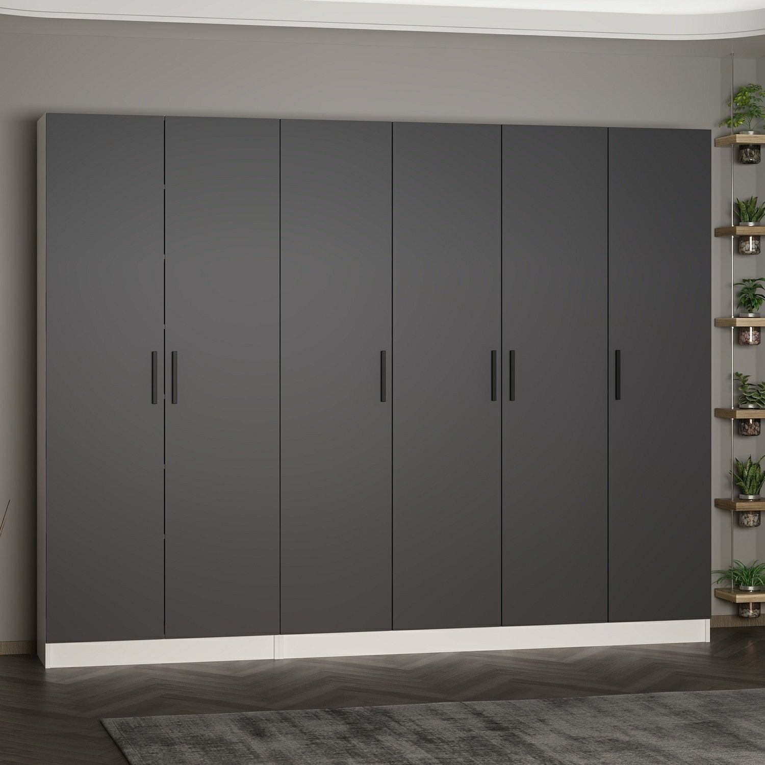 Hanah Home Komplet predsoblje Noah, Antracit