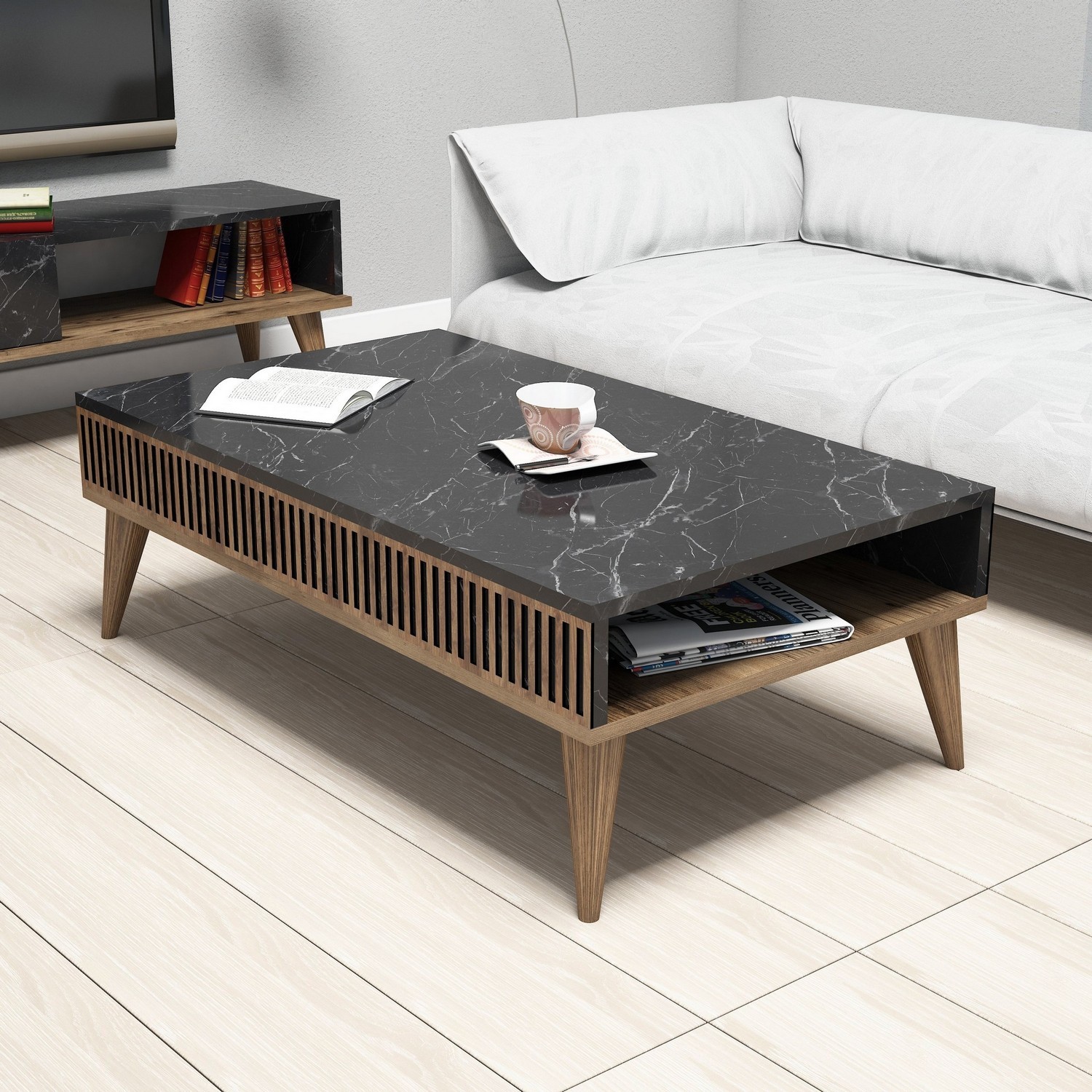 Hanah Home Klub sto Milan 105x34,6x60​cm Orah