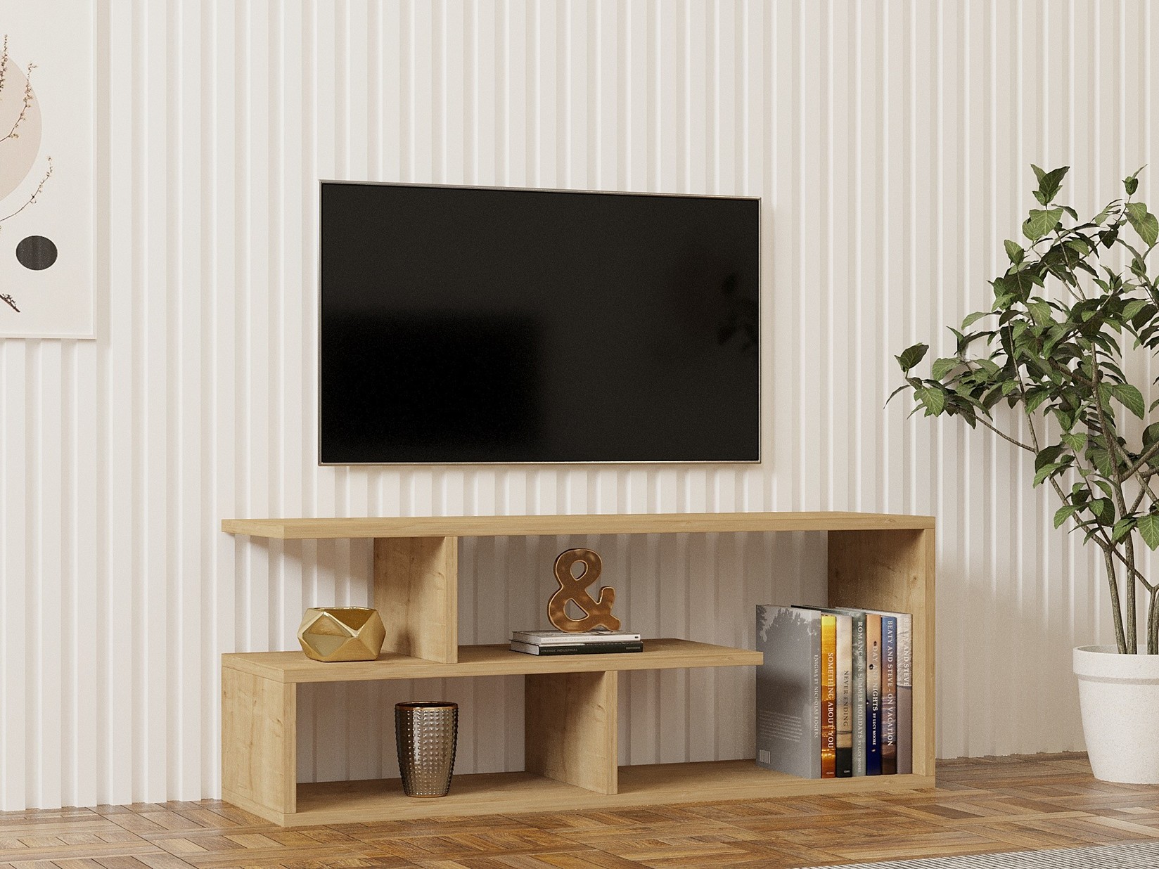 Hanah home TV Komoda Cafu Hrast