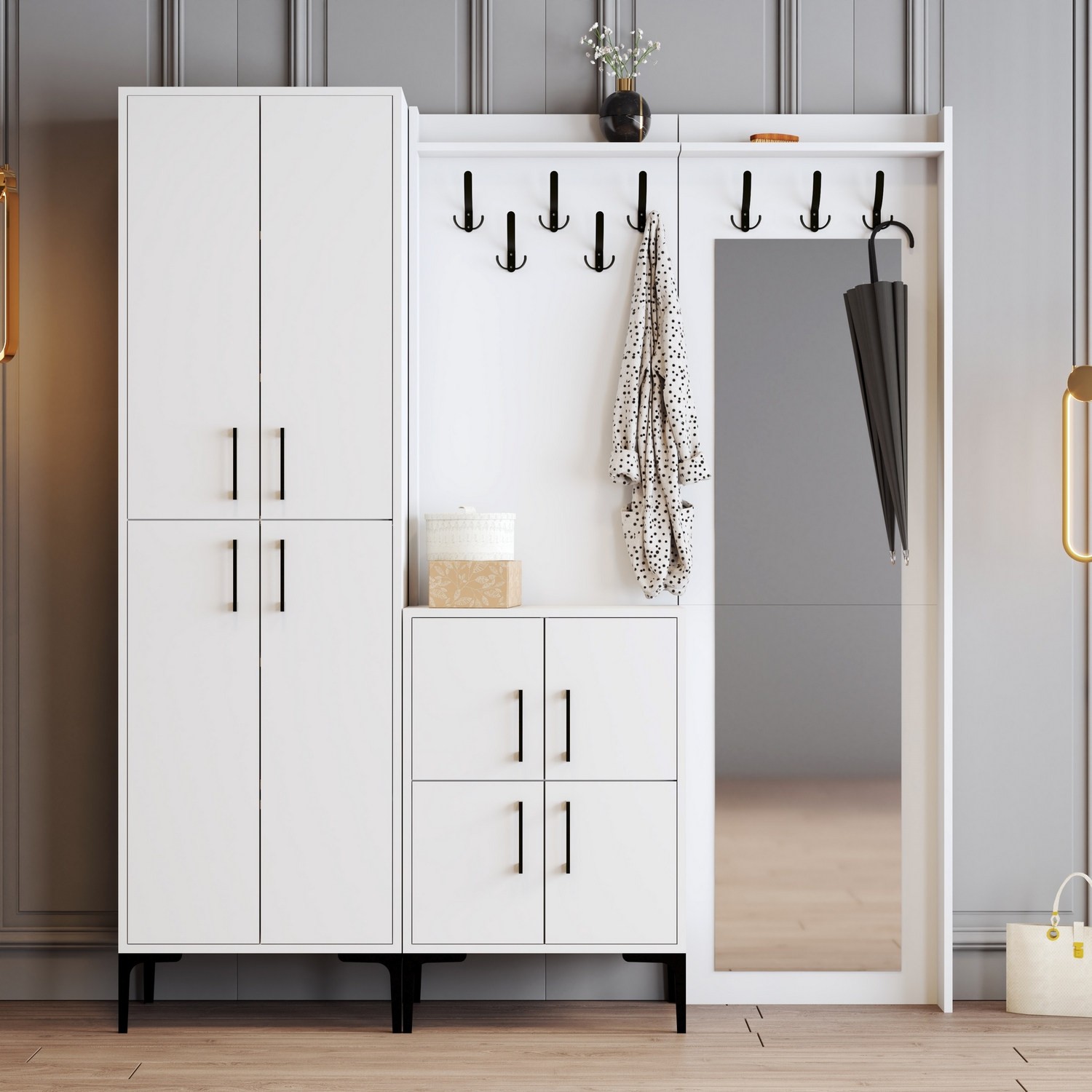 Hanah Home Komplet predsoblje Berlin ABC, Beli