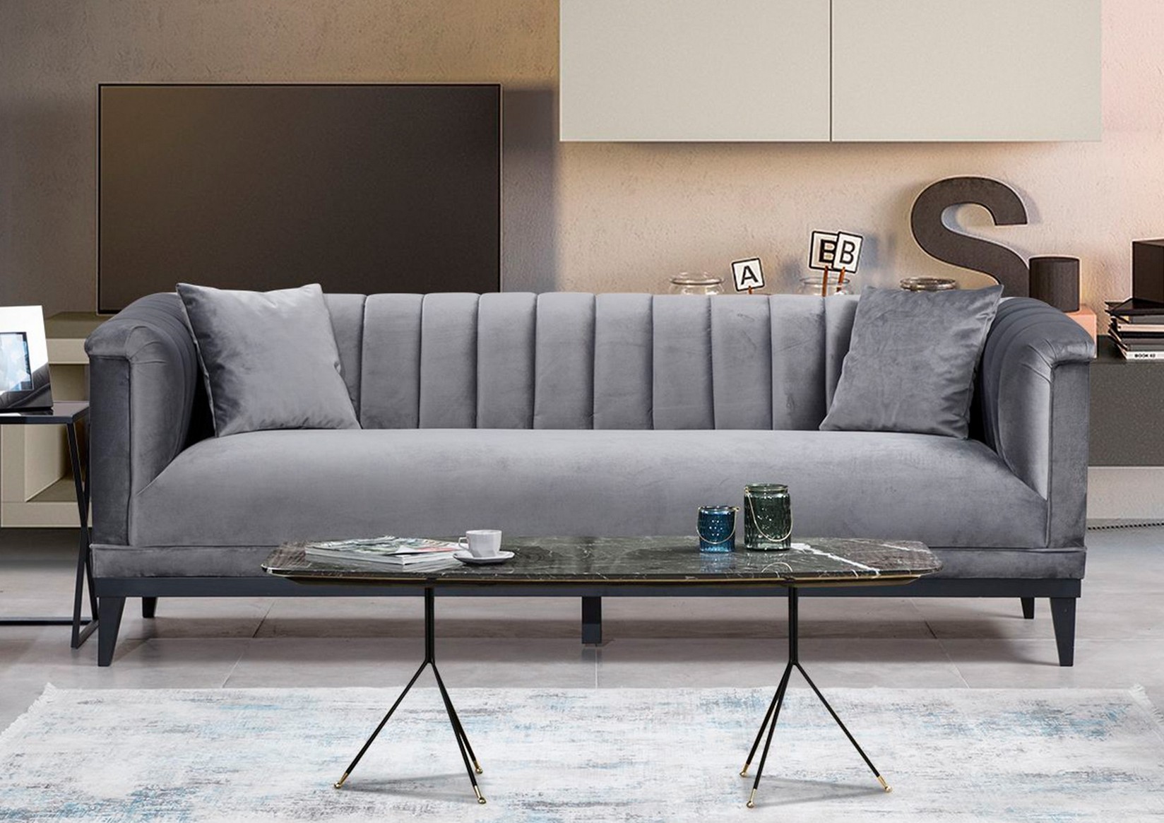 Atelier del Sofa Trosed Trendy Tamnosivi