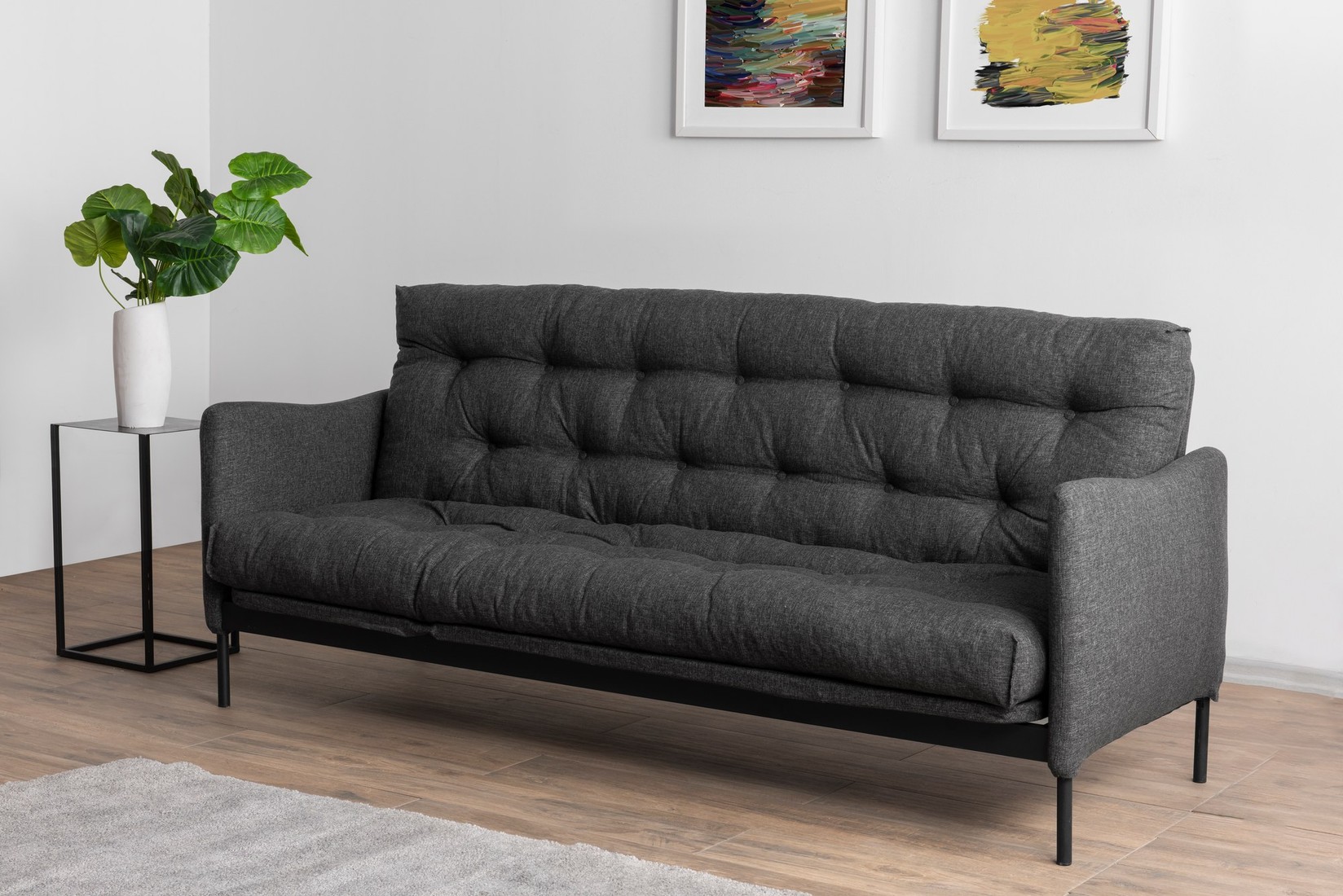 Atelier del Sofa Trosed na razvlačenje Renge 200x92x82cm Tamnosivi