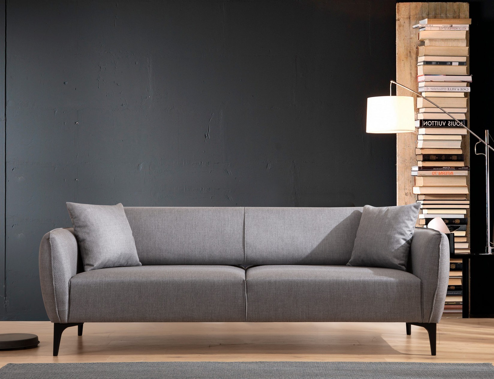 Atelier del Sofa Trosed Belissimo 220x67x95cm Sivi