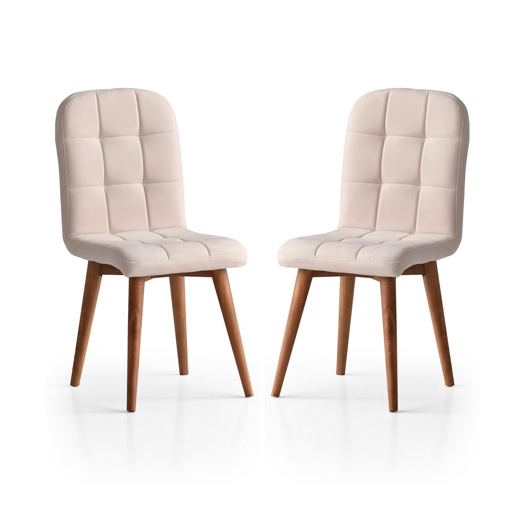 Hanah Home Set 2 trpezarijske stolice Krem