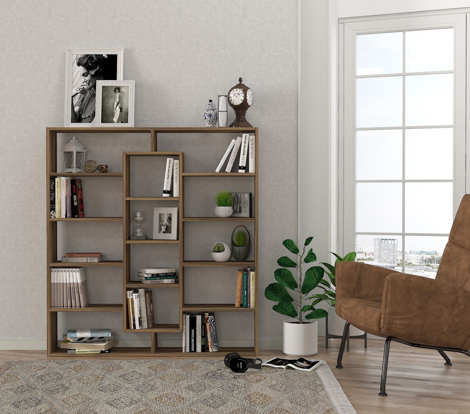 Hanah Home Polica 125x135,7x22cm Orah