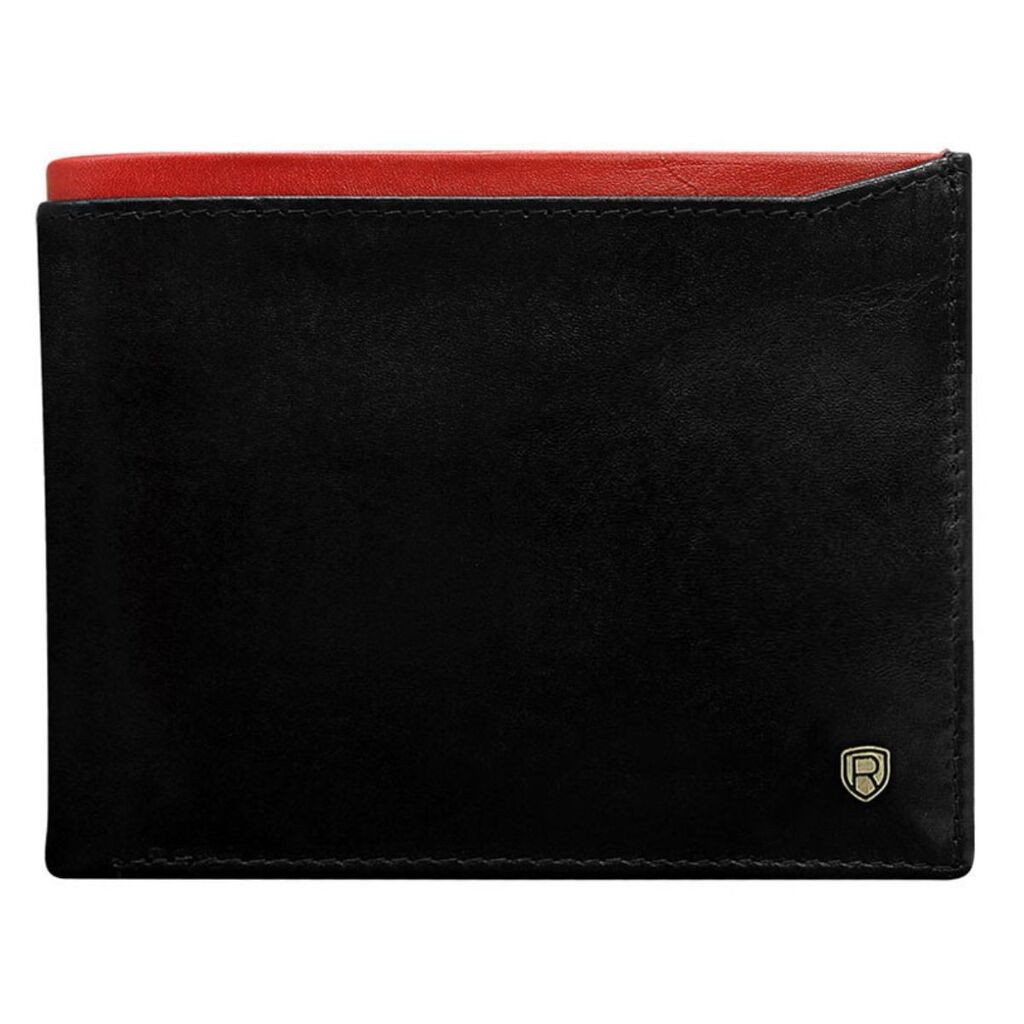 Kožni novčanik Rovicky crno-crveni