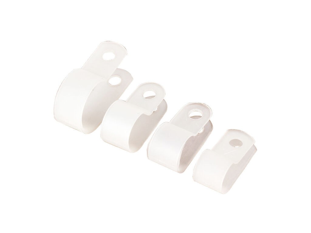 Womax Pričvršćivač kabla 15.9mm, 100 komada, Beli