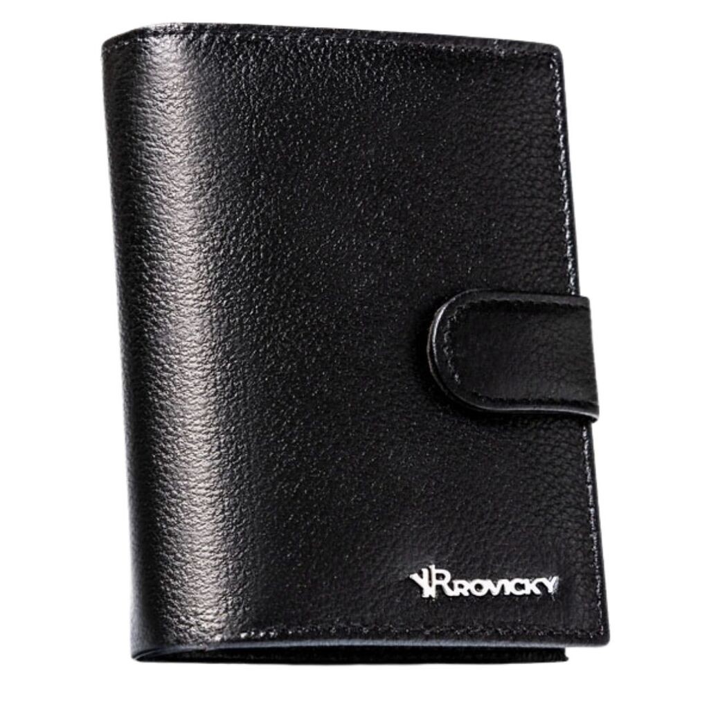 Kožni novčanik Rovicky crni